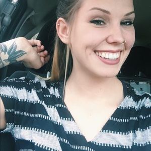 Old Navy • Striped, Black and White T-Shirt